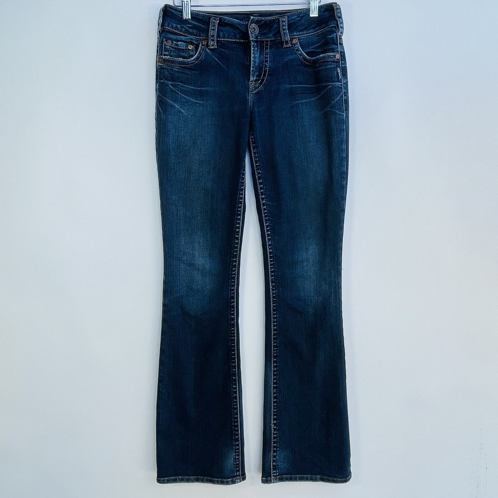 Silver Jeans Suki Bootcut Womens 27 x 33 Boho Indie Cowgirl Rodeo Western Curvy